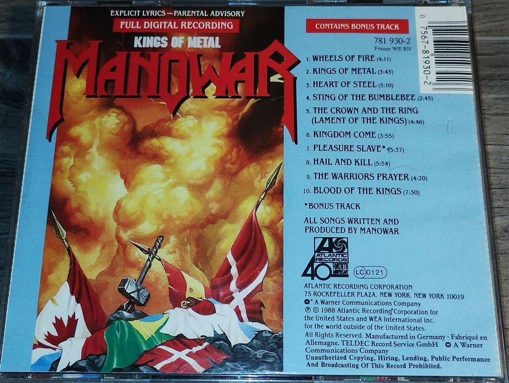 Manowar - Kings Of Metal, Ophalen of Verzenden, Zo goed als nieuw