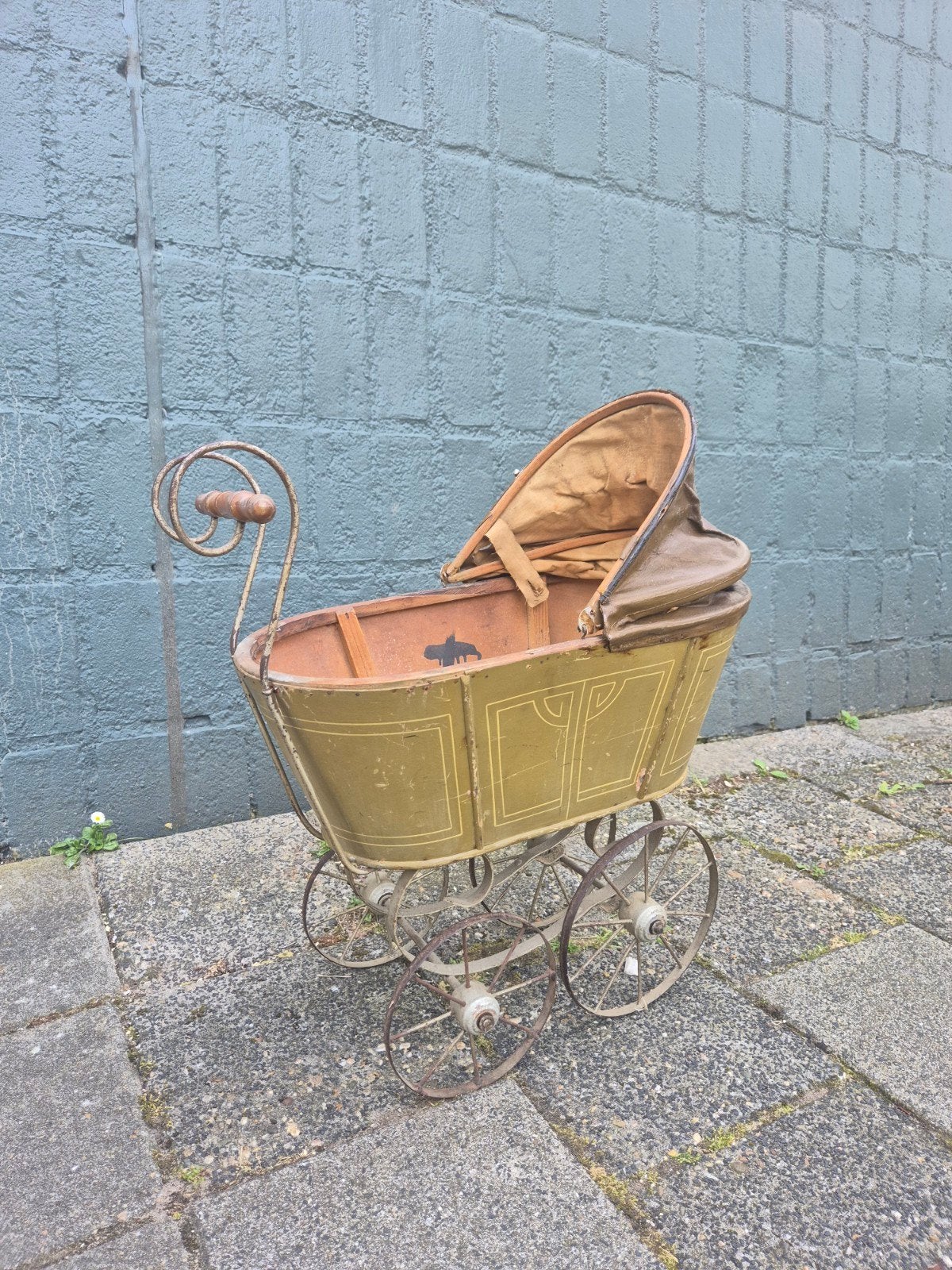 Antieke Poppenwagen - Vintage Decoratie, Ophalen