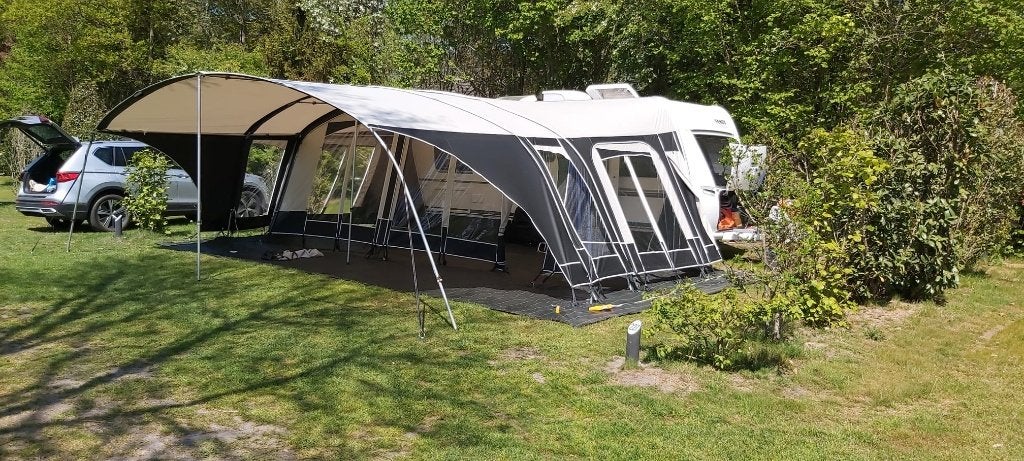 Unico Milaan voortent maat 14.1 (omloop 990-1015), Caravans en Kamperen, Ophalen, Zo goed als nieuw, Ten Cate All Season 240g/m2