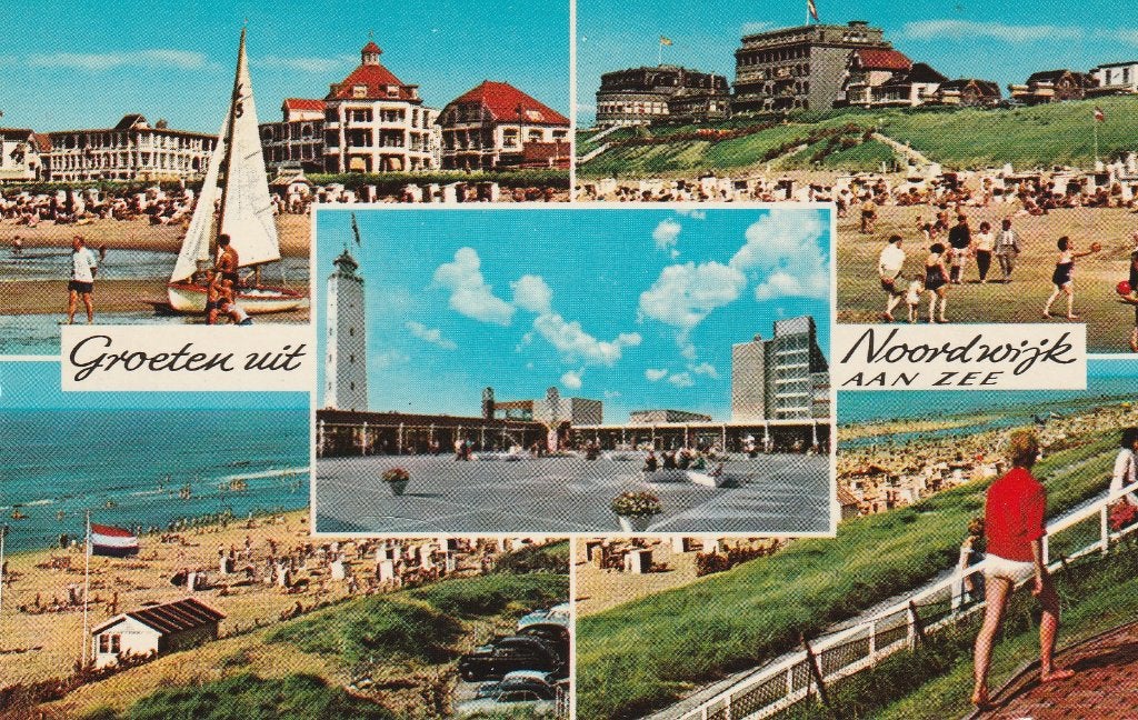 Groeten uit Noordwijk aan zee 1977, Ophalen of Verzenden, 1960 tot 1980, Gelopen, Zuid-Holland