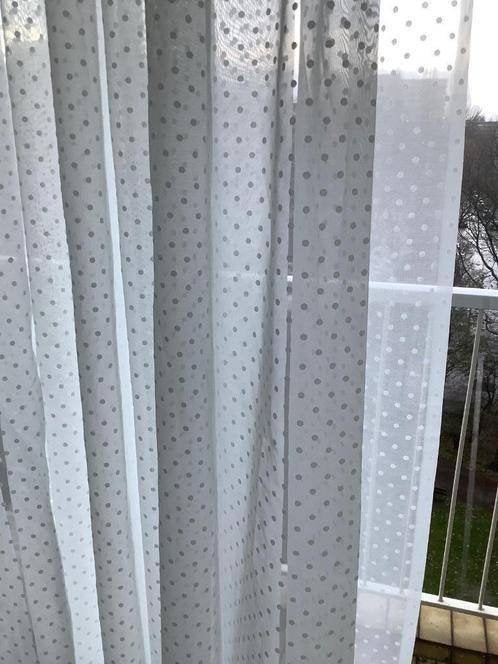 4 kant & klaar lichte vitrage gordijnen curtains B x 350 wit, Vitrage, Wit, Nieuw, Plooiafwerking