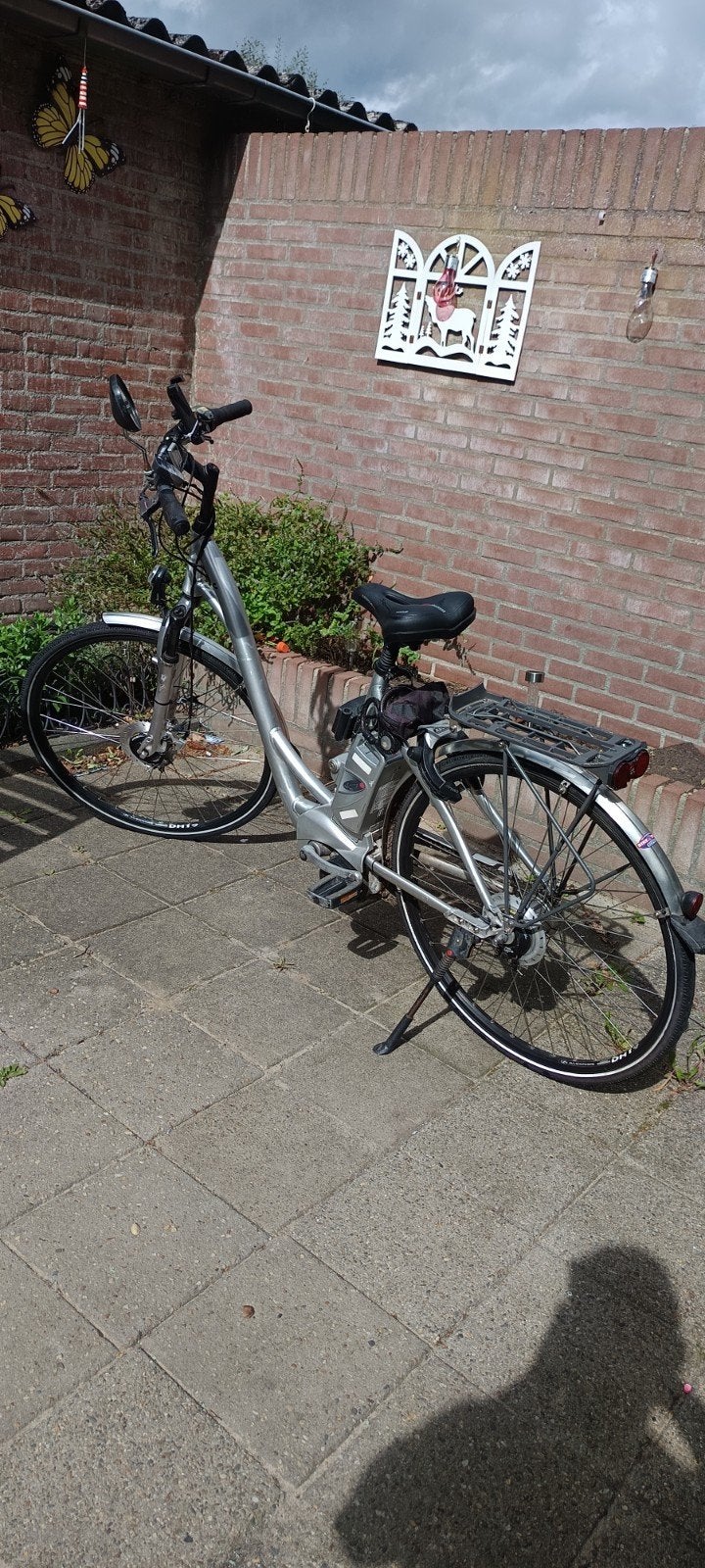 Flyer elektrische damesfiets, Gebruikt, 51 tot 55 cm, 50 km per accu of meer, Ophalen