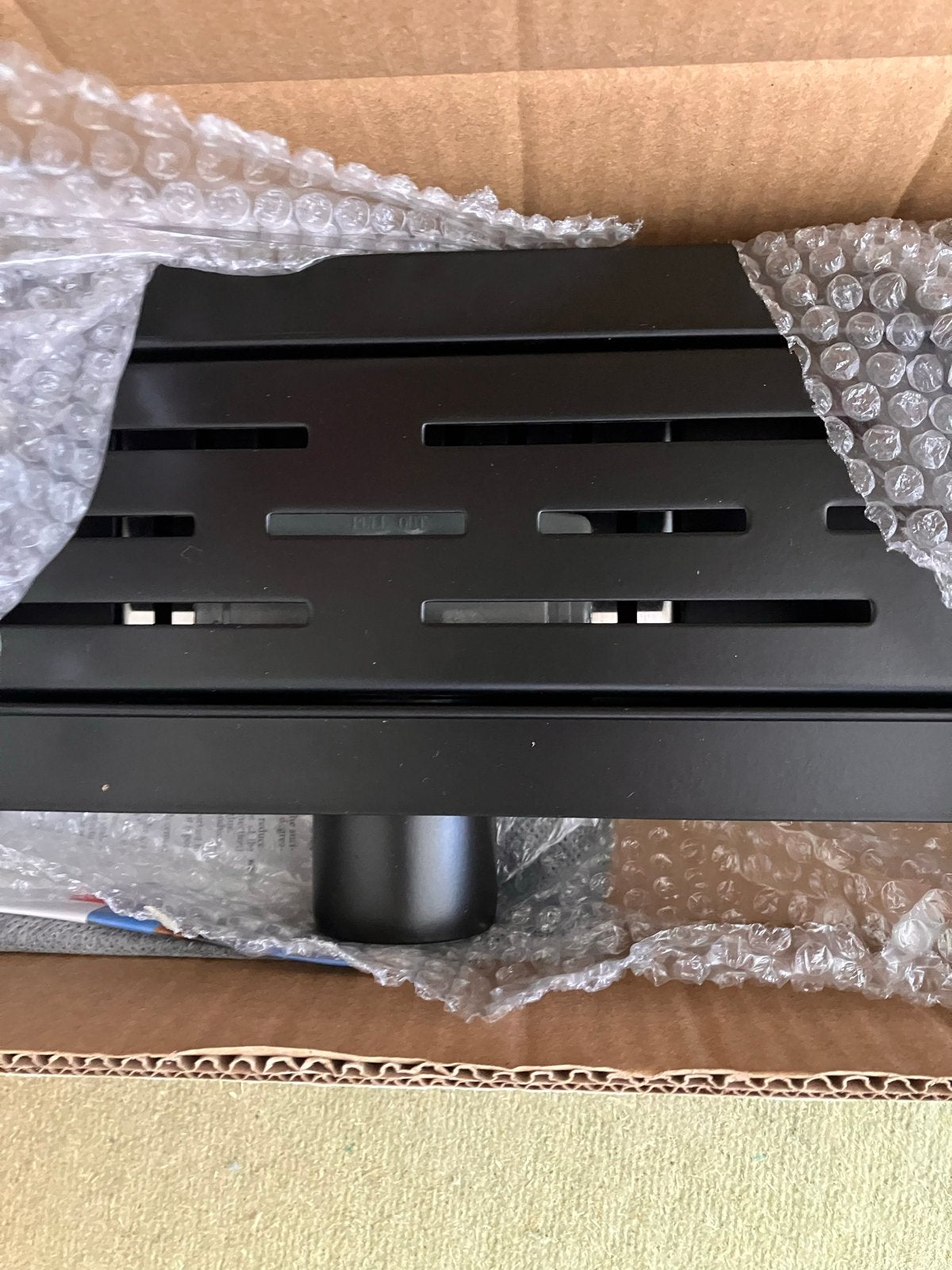 STAR AFVOERGOOT MST-FS800 Zwart 800mm, Ophalen, Nieuw, Rvs, Douche