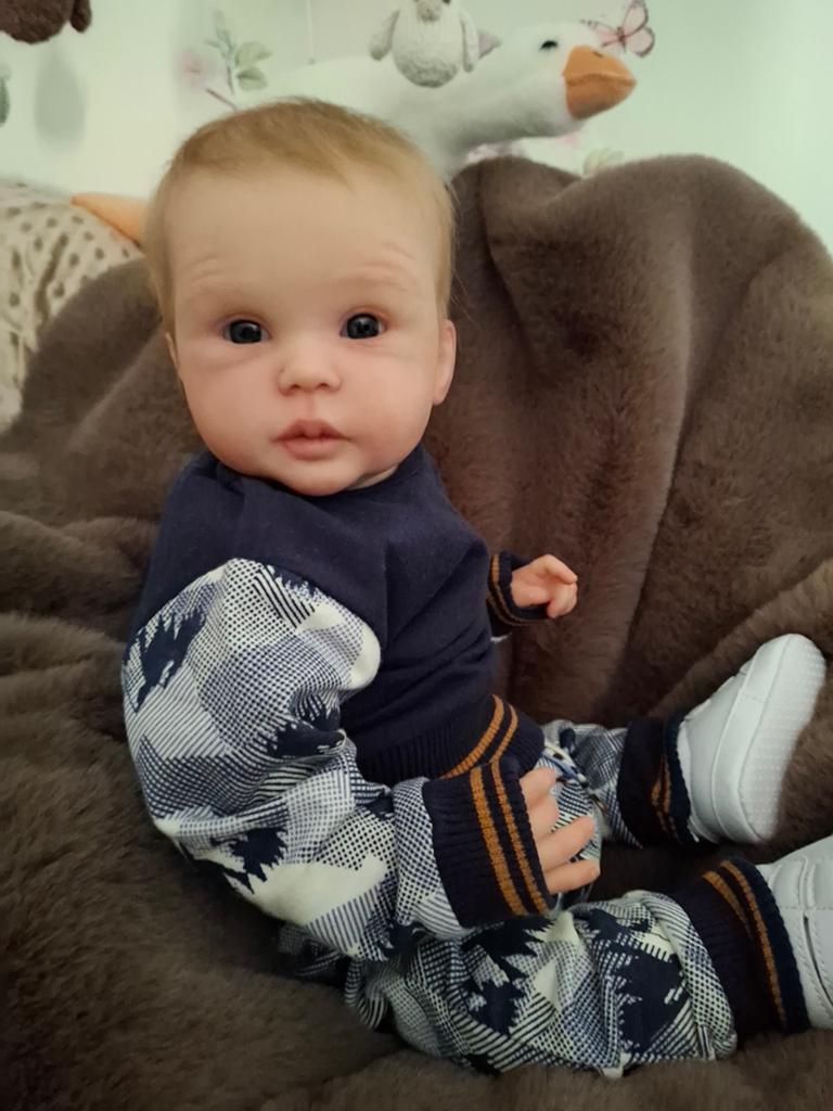 Reborn baby 💙🐻Inclusief verzending ❤️, Verzamelen, Poppen, Ophalen of Verzenden, Zo goed als nieuw, Babypop
