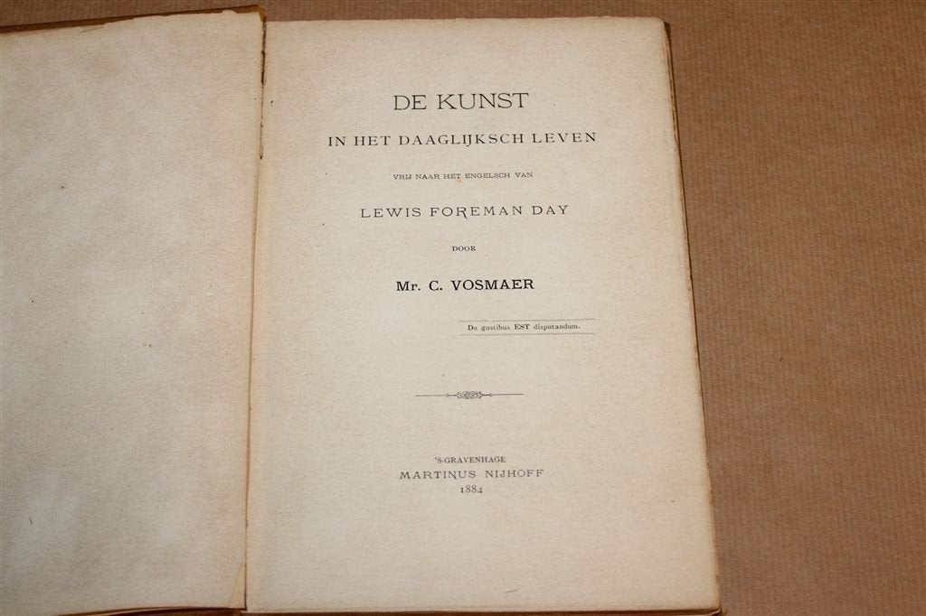 De Kunst in het Daaglijksch Leven — Ornamentkunst 1884, Ophalen of Verzenden, Gelezen