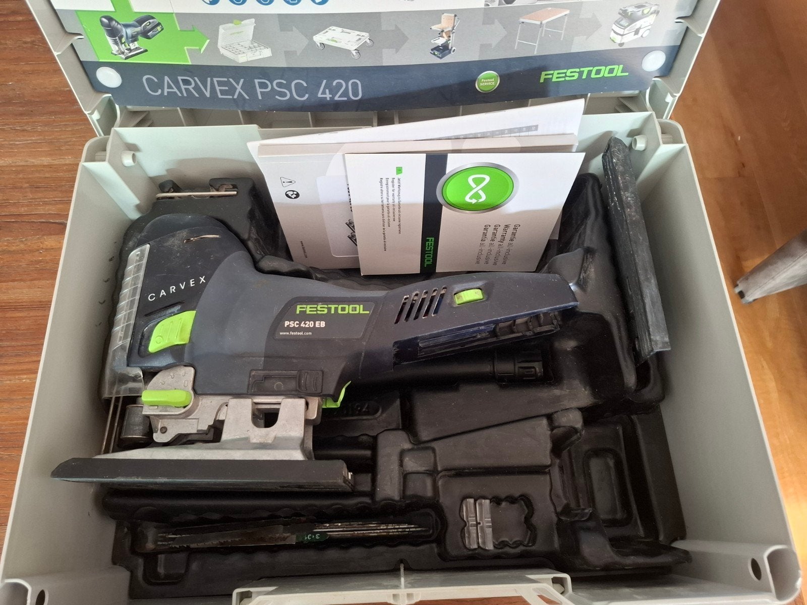 FESTOOL decoupeerzaag PSC420, Decoupeerzaag, Ophalen of Verzenden, Zo goed als nieuw, 30 tot 70 mm