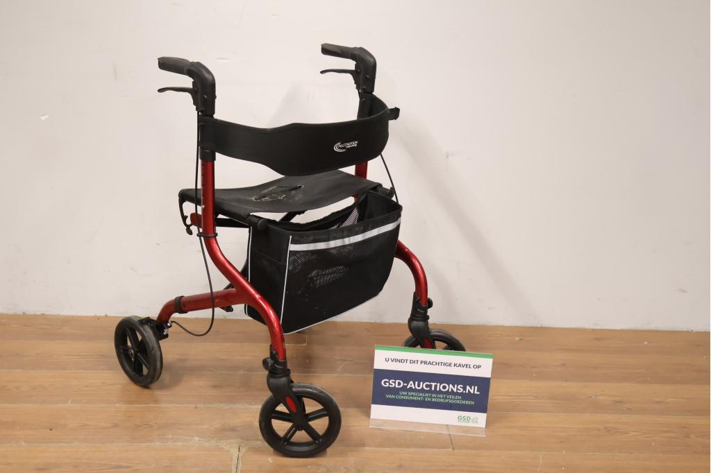 Zwart/Rode MultiMotion Rollator, Ophalen of Verzenden, Niet ingevuld, Niet ingevuld, Niet ingevuld
