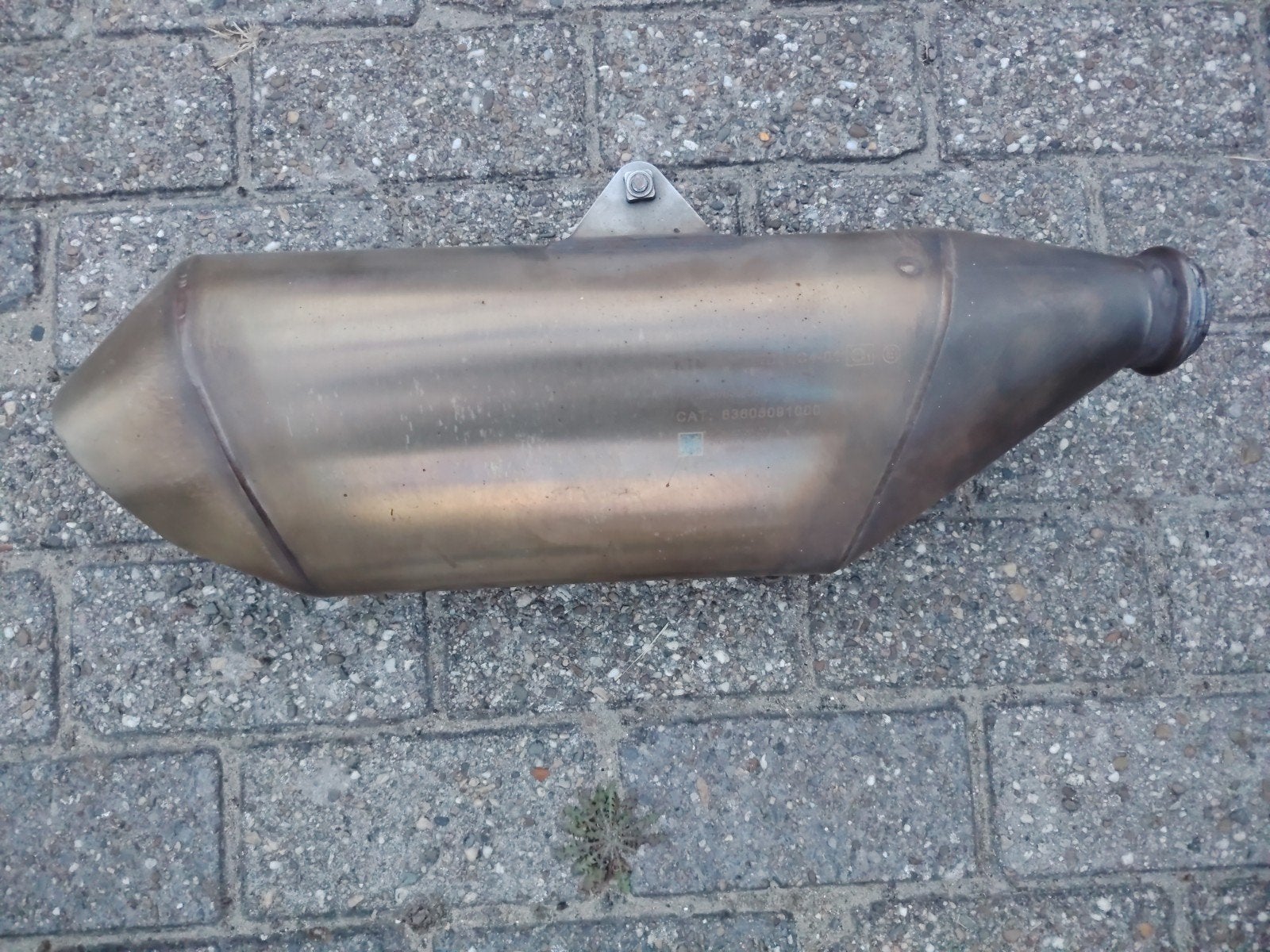 Originele KTM SMC 690 uitlaat demper, Ophalen of Verzenden, Gebruikt