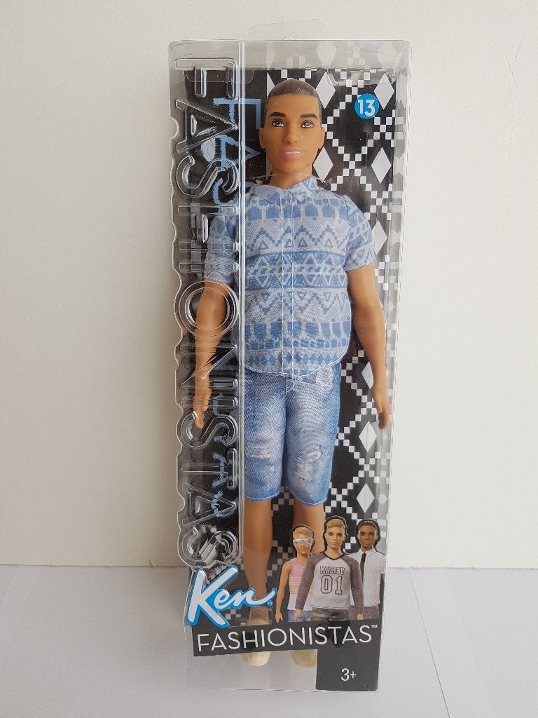 Ken Fashionistas #13 Distressed Denim (NRFB), Ophalen of Verzenden, Nieuw, Fashion Doll