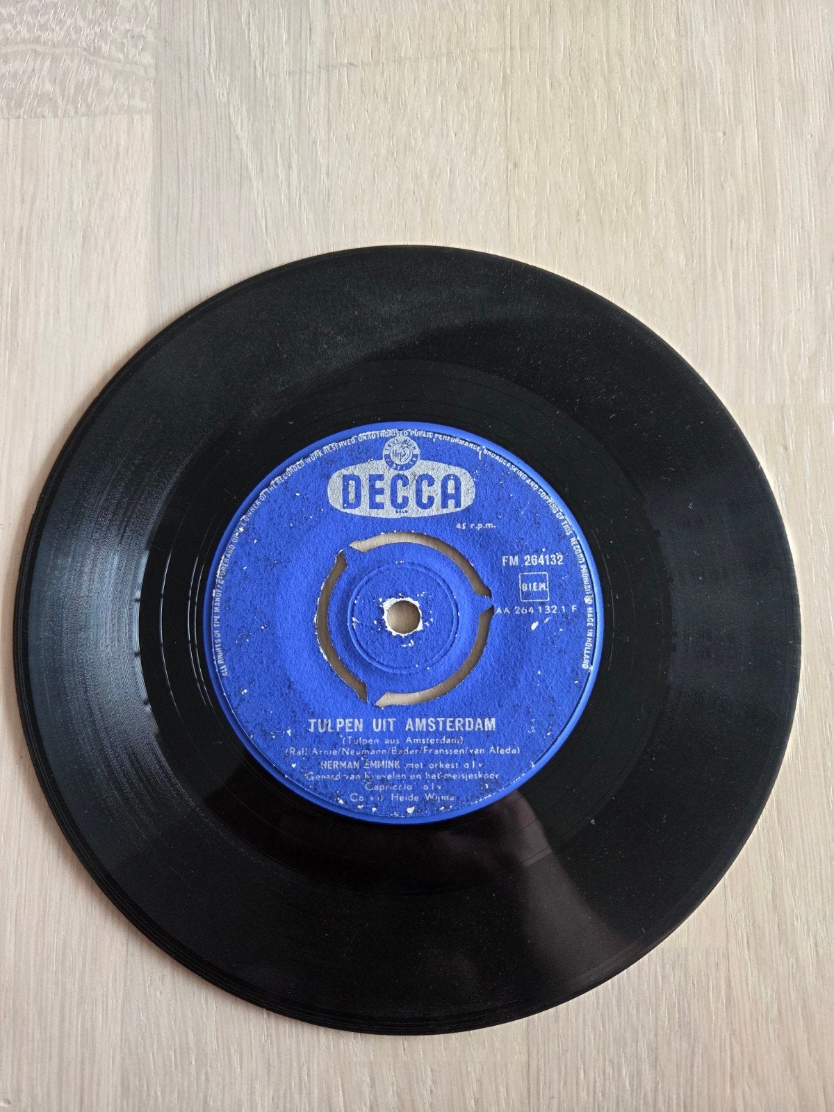 Gitta-Gittarina-Magdaleen / Tulpen uit Amsterdam - Decca, Gebruikt, 7 inch, Ophalen of Verzenden, EP