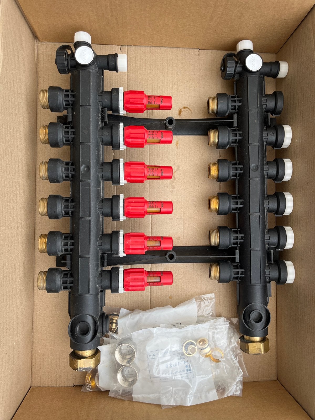 Uponor vario plus Vloerverwarmingsverdeler 6 groepen, Minder dan 30 cm, Overige typen, Minder dan 60 cm, Ophalen of Verzenden