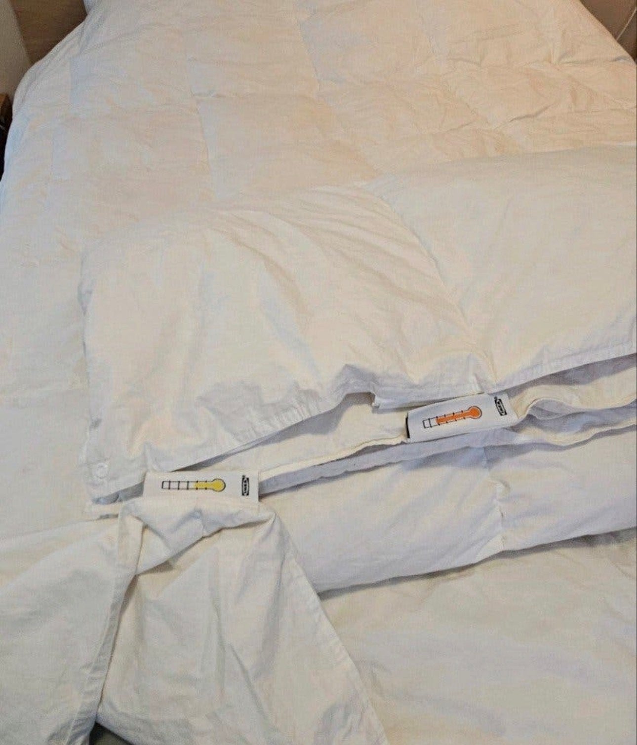 IKEA Eendendons Dekbed 200x200 4-seizoenen, Ophalen, Wit, Tweepersoons, Dons en Veren
