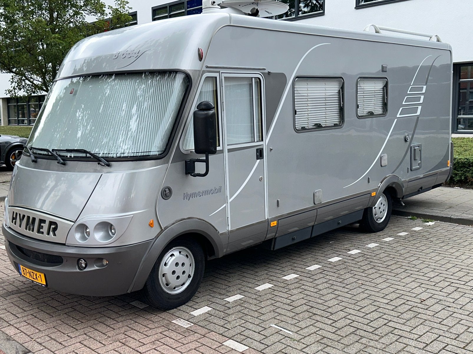 HYMER 654 bj2006 2XAIRCO AUTOMAAT CRUISECONTROLE MOTORDRAGER, Caravans en Kamperen, Campers, Afzuigkap, Ringverwarming, Fiat, Diesel