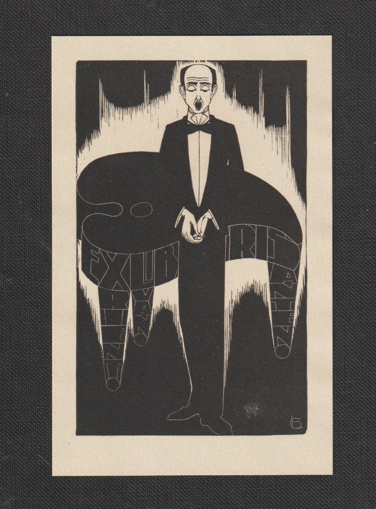 Ex libris Chris Lebeau voor Rient van Anten  1932, Verzenden, Ex libris, 1900 - 1949
