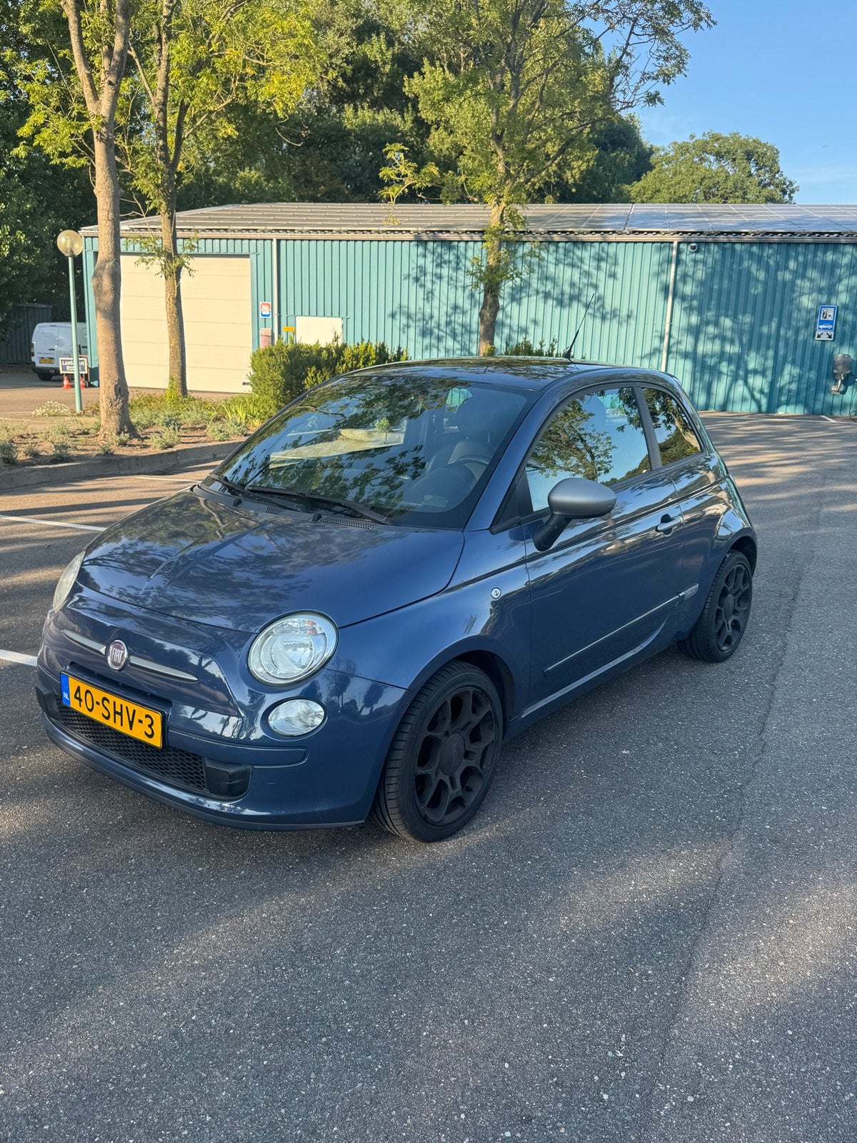 Fiat 500 0.9 Twinair 2011 Blauw, carplay, nieuwe apk, Voorwielaandrijving, Leder en Stof, 905 kg, Origineel Nederlands