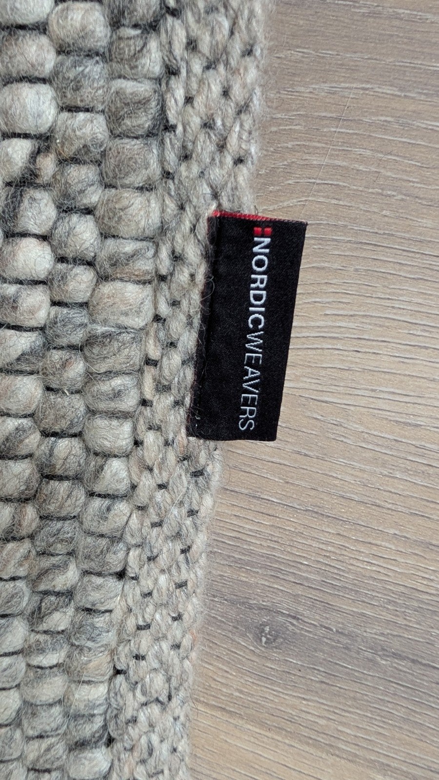 Nordic Weavers Vloerkleed - Grijs/Beige - Zo goed als nieuw, Ophalen, Modern, Scandinavisch, Grijs, 150 tot 200 cm