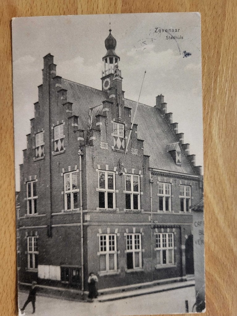 ansicht ZEVENAAR Stadhuis, Verzamelen, Ophalen of Verzenden, Voor 1920, Gelderland