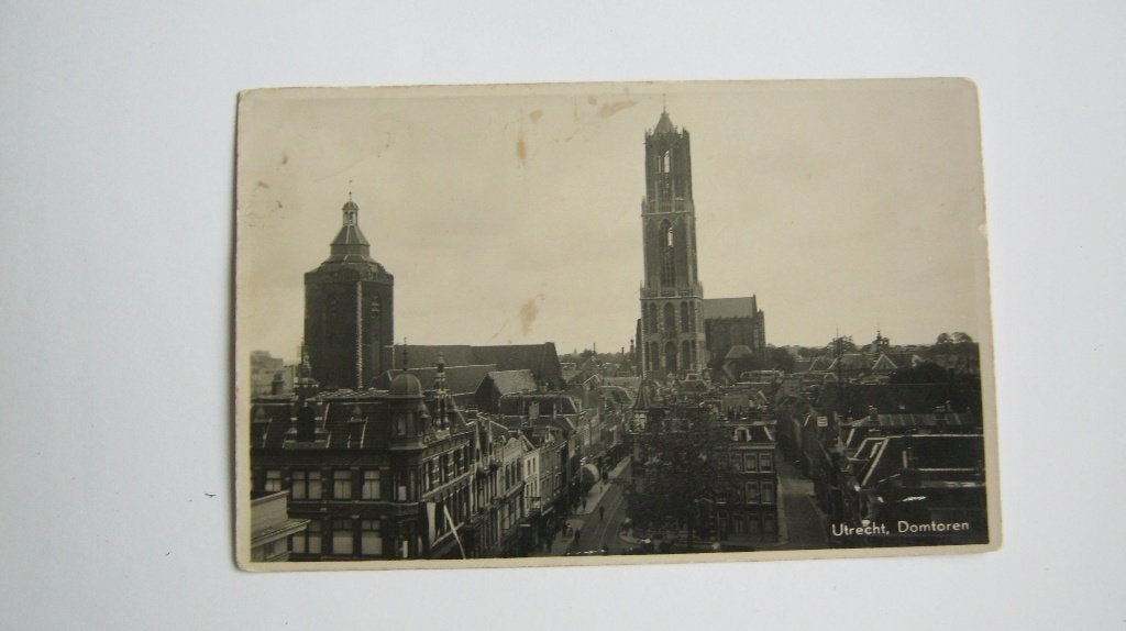 Ansichtkaarten Nederland, TC 7-7 Utrecht, Domtoren ef 1937, Verzenden, 1920 tot 1940, Gelopen, Utrecht