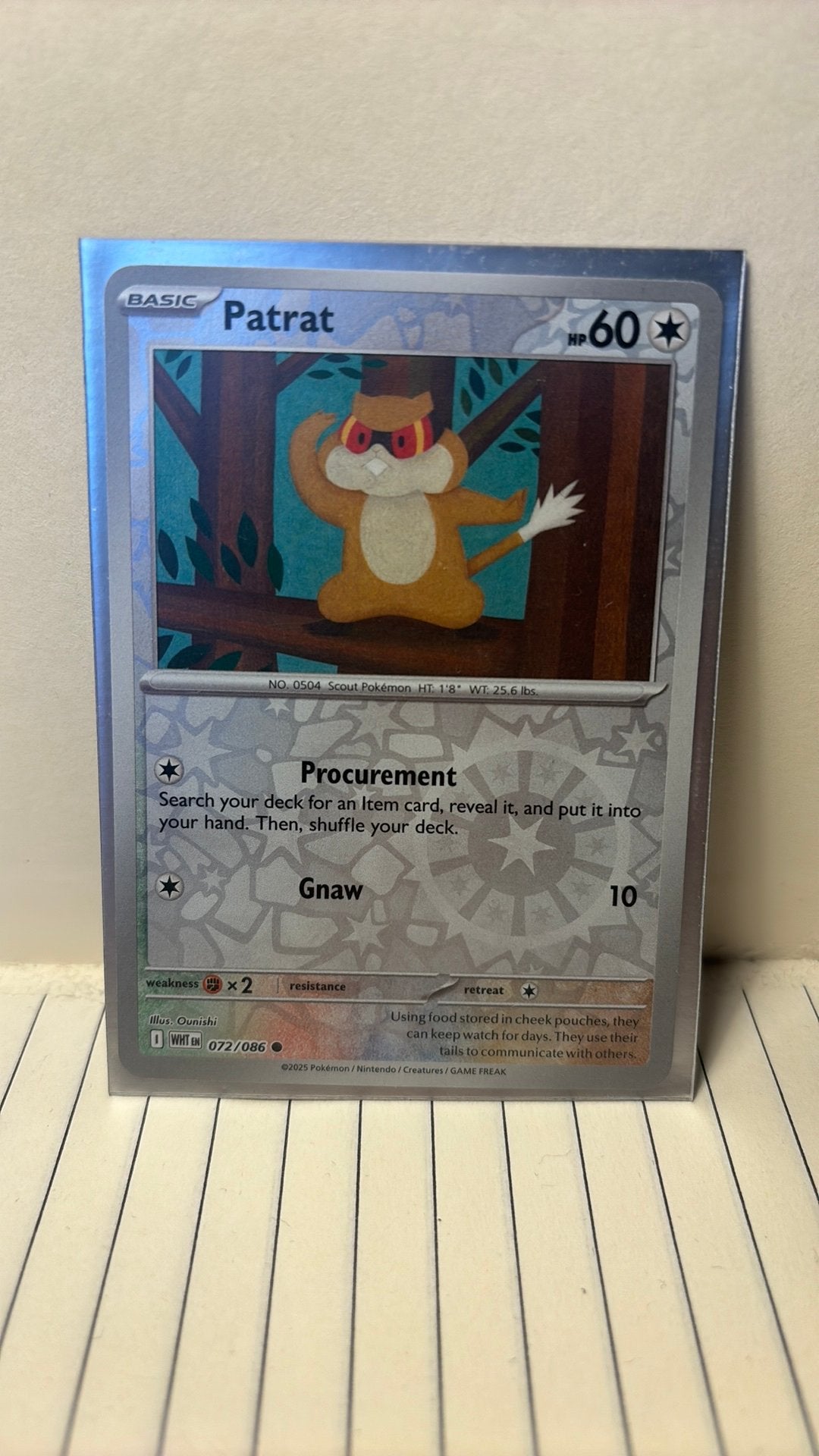 Patrat 072/086 white flare pokemon kaart reverse holo, Ophalen of Verzenden, Nieuw