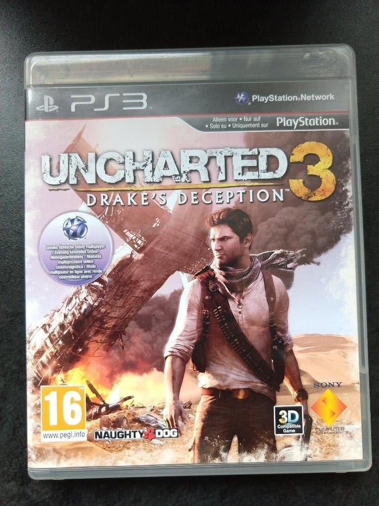 PS3 game Uncharted 3: Drake’s Deception - 5 euro, Avontuur en Actie, 1 speler, Eén computer, Ophalen of Verzenden