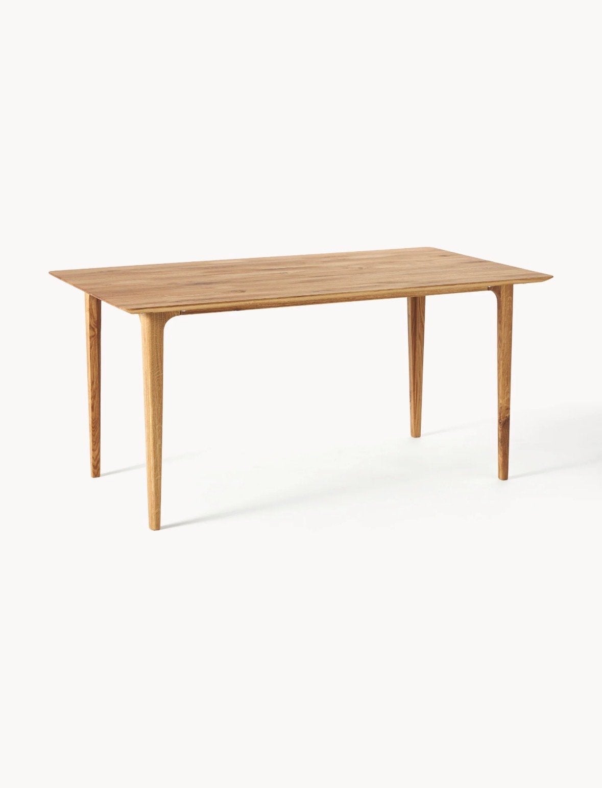 Eikenhouten eettafel - 160x90 cm, Ophalen, Eikenhout, 50 tot 100 cm, Zo goed als nieuw