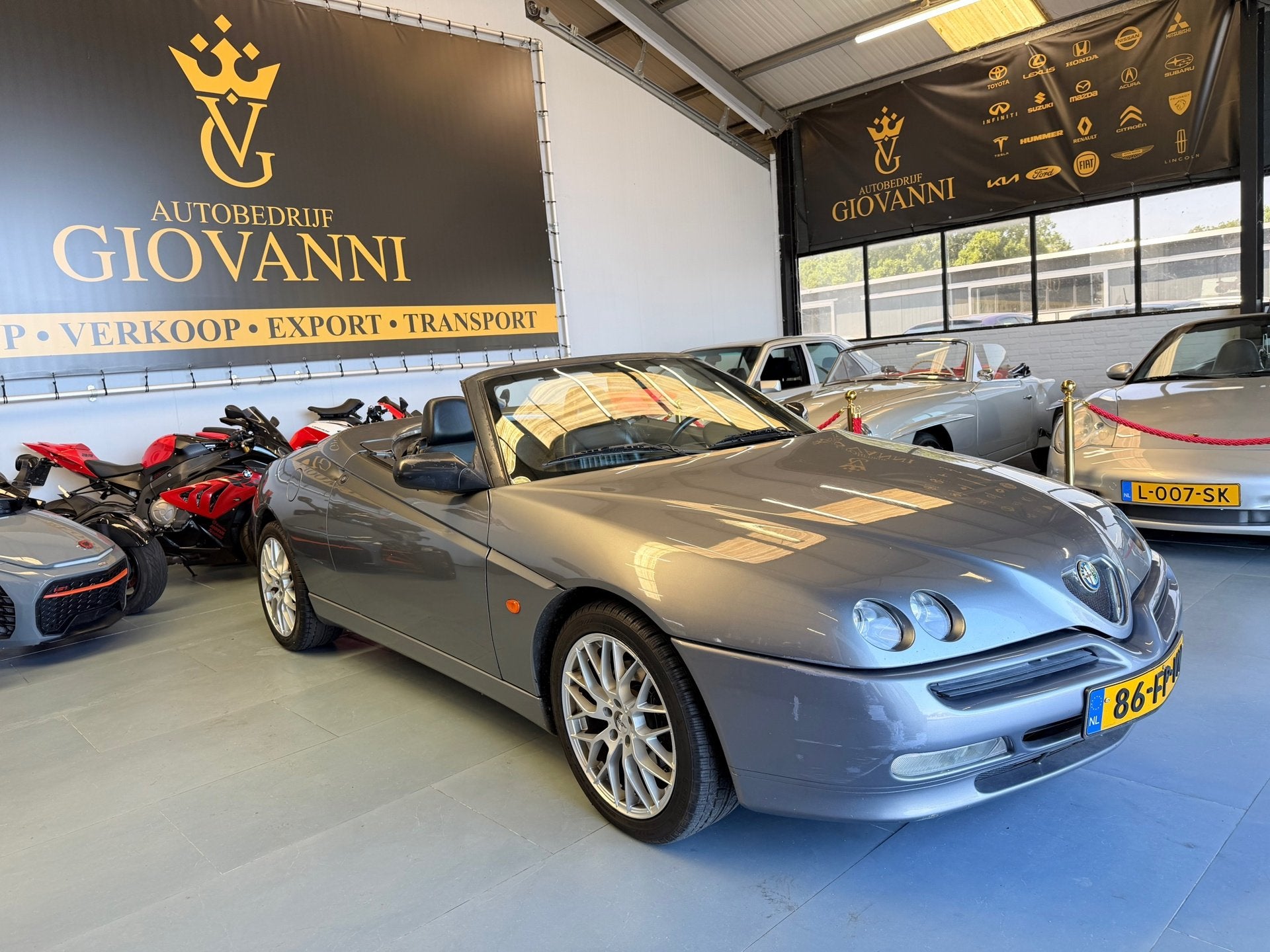 Alfa Romeo Spider 2.0-16V T.Spark L inruil mogelijk, Auto's, 1345 kg, Lederen bekleding, Gebruikt, Cabriolet