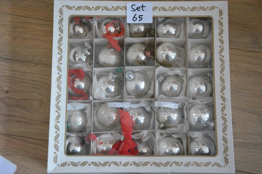 Doos met kerstballen, set 65, Ophalen of Verzenden, Gebruikt