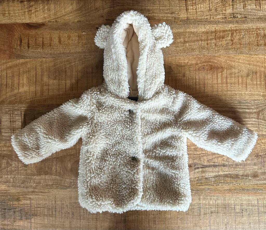 Baby Blue Teddy Jasje met Oortjes - Maat 74, Ophalen of Verzenden, Nieuw, Jongetje of Meisje, Jasje