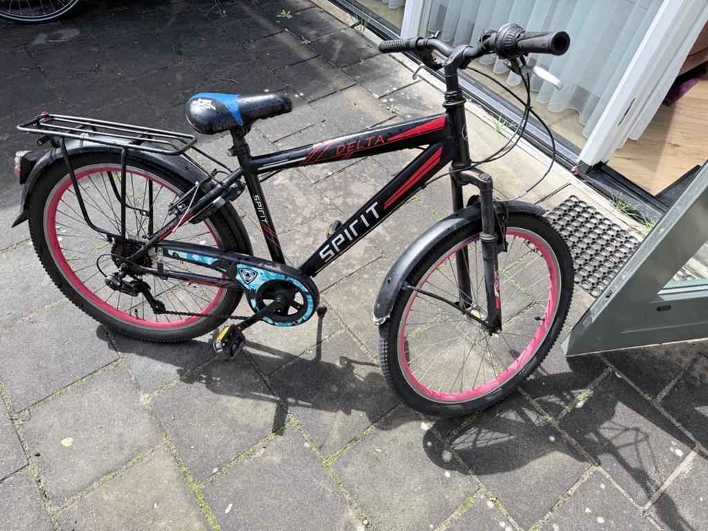 Spirit Delta kinderfiets met versnellingen, Gebruikt, Velgrem, Versnellingen, Minder dan 49 cm