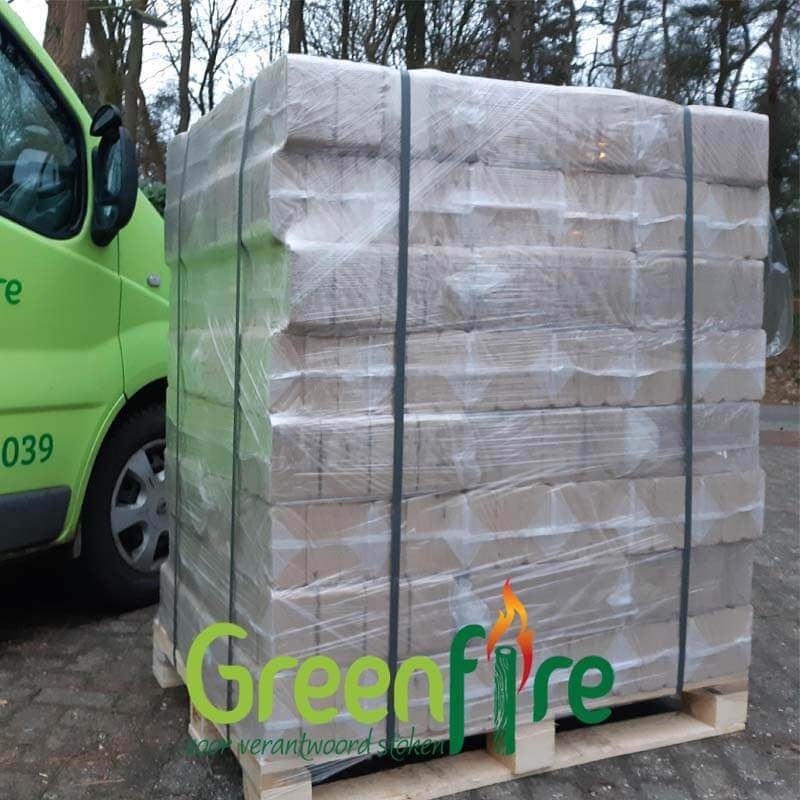 RUF Houtbriketten – per pallet, Minder dan 3 m³, Ophalen of Verzenden, Overige houtsoorten, Blokken