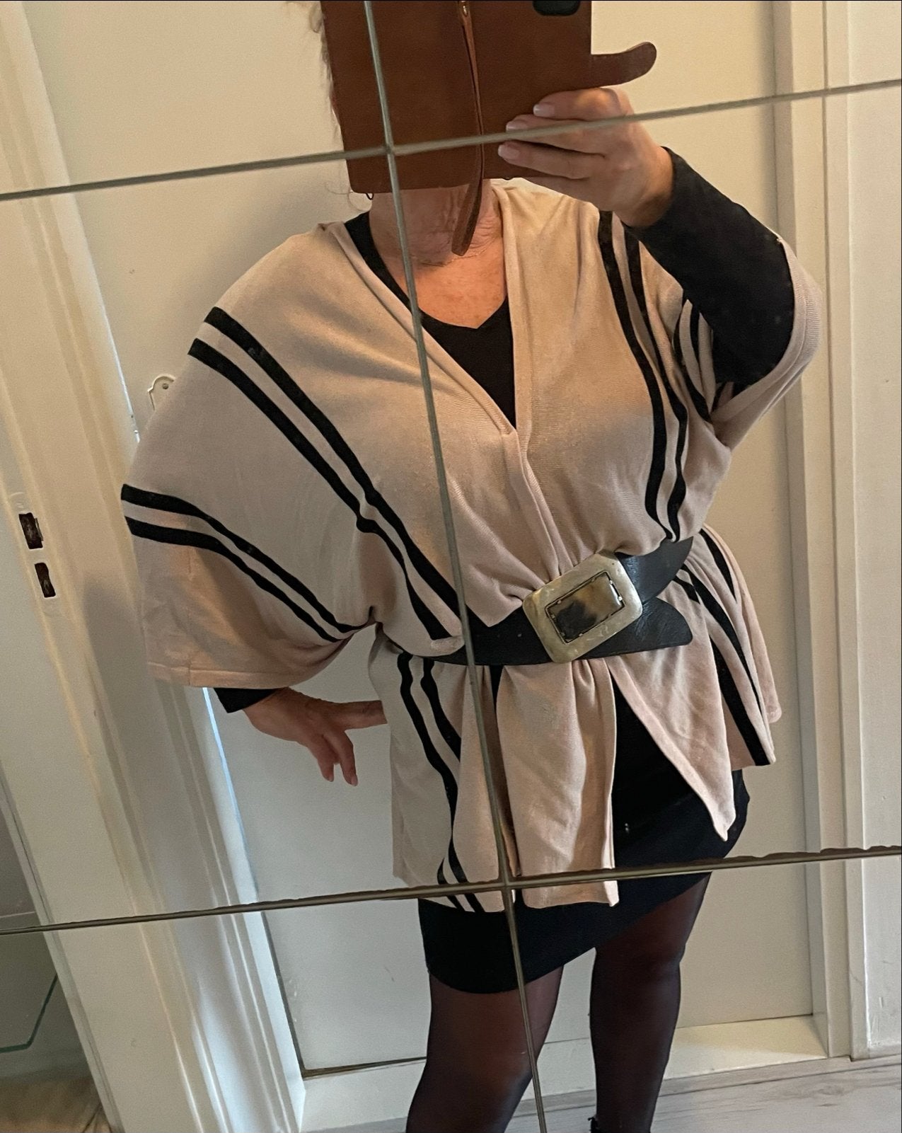 Mooie H&M Poncho, Ophalen of Verzenden, Gedragen, Maat 38/40 (M), Beige