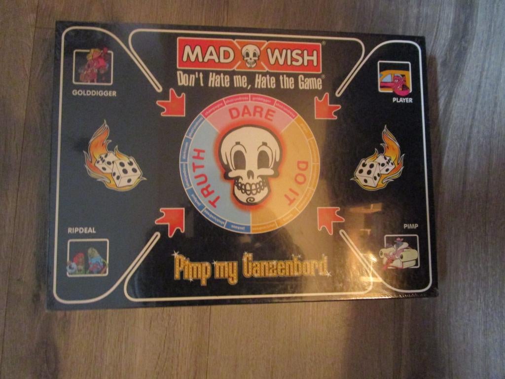 spel madwish pimp my ganzenbord nog nieuw in plastic folie, Hobby en Vrije tijd, Gezelschapsspellen | Bordspellen, Vijf spelers of meer