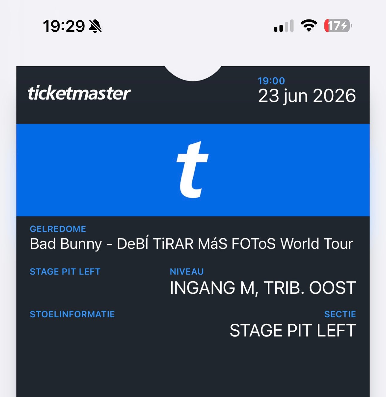 2x Stage Pit Left Bad Bunny GelreDome 23 juni 2026, Tickets en Kaartjes, Drie personen of meer, Juni