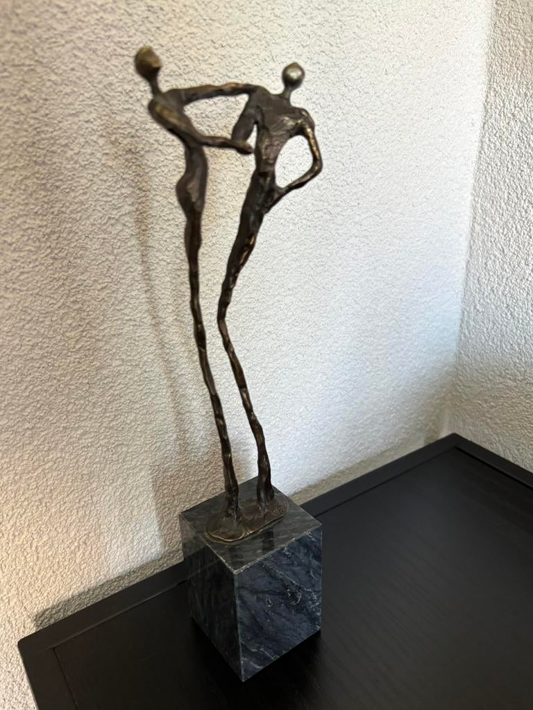 Mooi bronzen beeld, gesigneerd, Antiek en Kunst, Ophalen of Verzenden