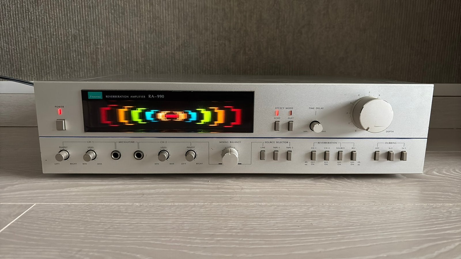 Sansui RA-990 Zilver Vintage Reverberation Amplifier Werkend, Ophalen of Verzenden