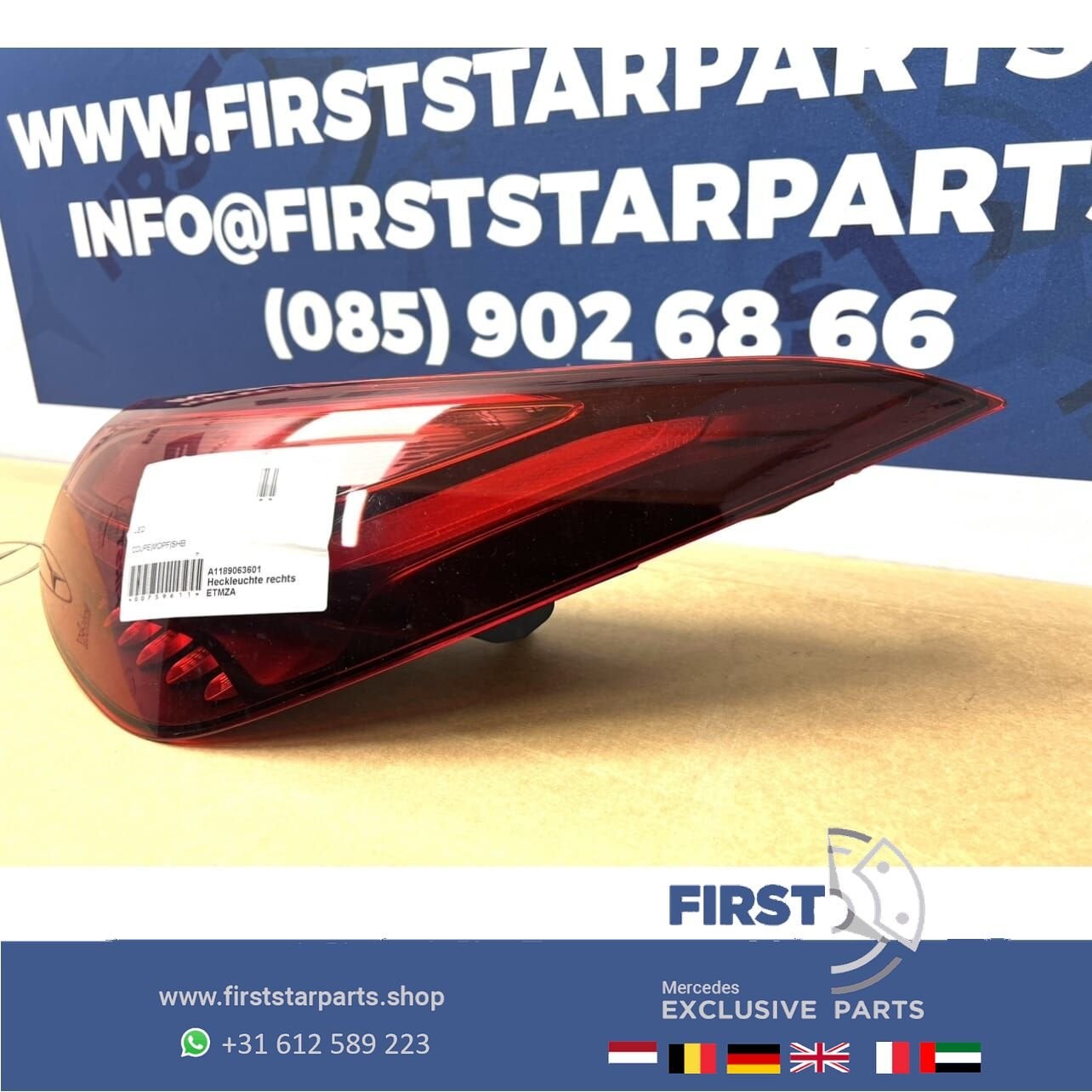 C118 X118 CLA FACELIFT ACHTERLICHT RECHTS VOL LED A118906360, Gebruikt, -, Ophalen of Verzenden, -
