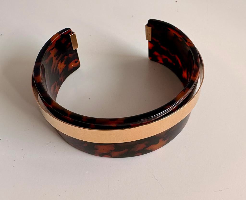 Hoorn / gouden armband, Ophalen of Verzenden, Zo goed als nieuw, Goud