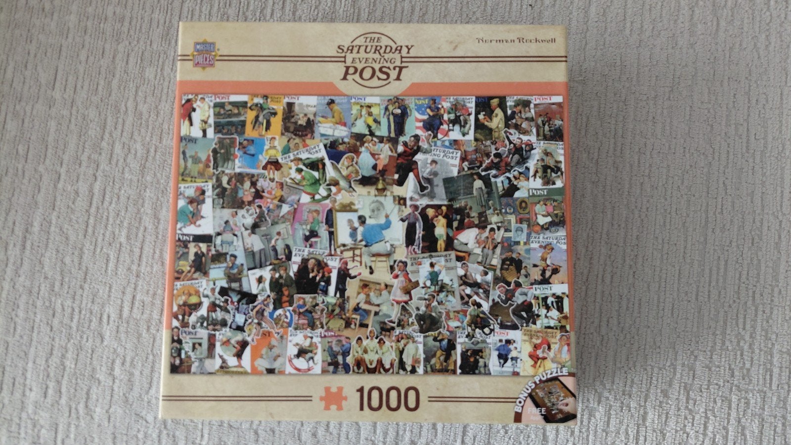 The Saturday Evening Post 1000 stukjes legpuzzel, Ophalen of Verzenden, 500 t/m 1500 stukjes, Gebruikt, Legpuzzel