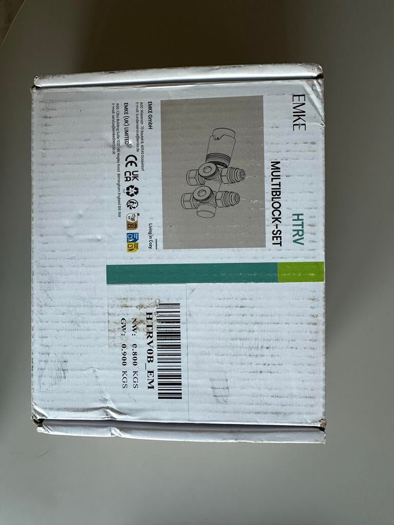 EMKE Radiatorkraan met Thermostaat, Ophalen of Verzenden, Nieuw