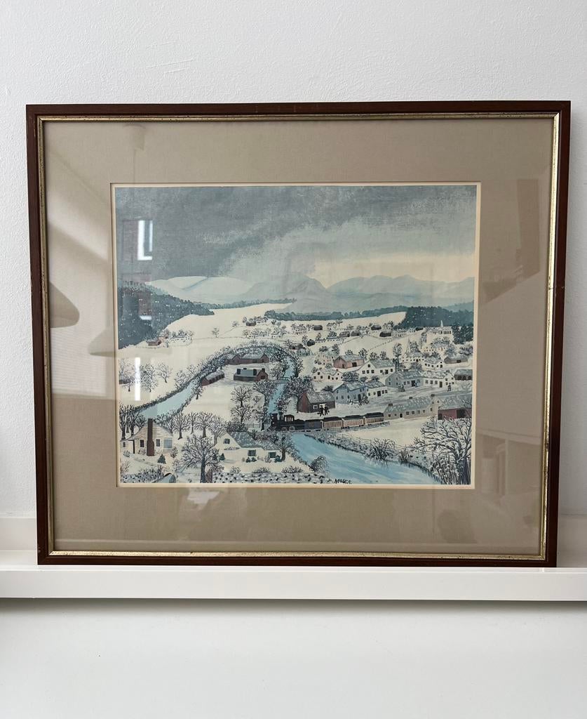 Grandma Moses winterlandschap, Ophalen of Verzenden