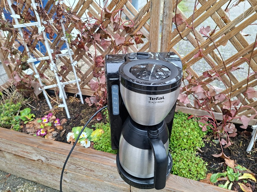 rvs koffieset apparaat van tefal, Ophalen of Verzenden, Gebruikt, Koffiemachine