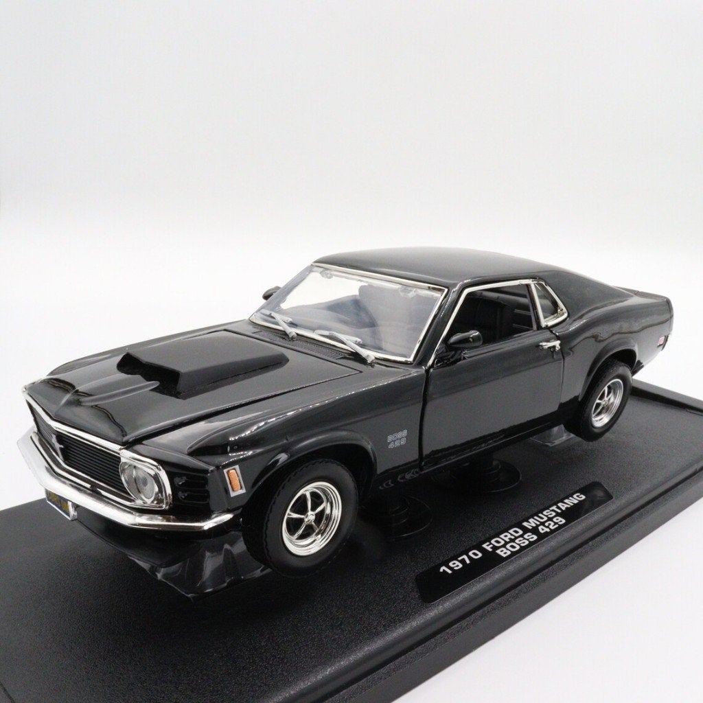 ford mustang boss 429 kleur zwart van motormax nieuw  1:18, Ophalen, Nieuw, Auto, Motormax