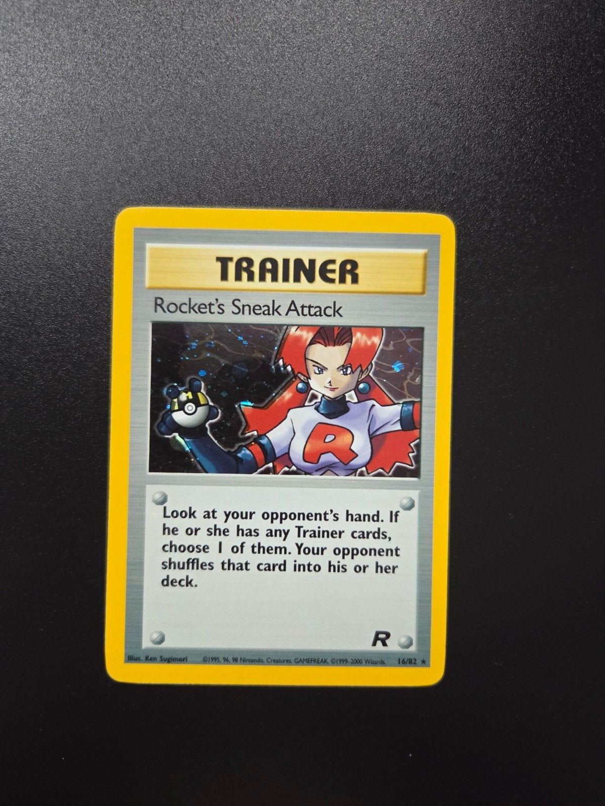 Team Rocket's Sneak Attack 16/82 Pokemon Team Rocket, Ophalen of Verzenden, Zo goed als nieuw, Booster, Foil