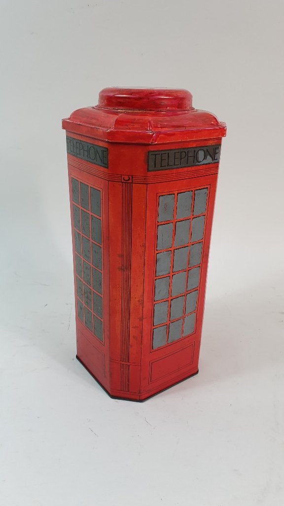 Brocante blik, Engeland Telefooncel. 5A8, Verzamelen, Ophalen of Verzenden, Gebruikt, Koek(jes)