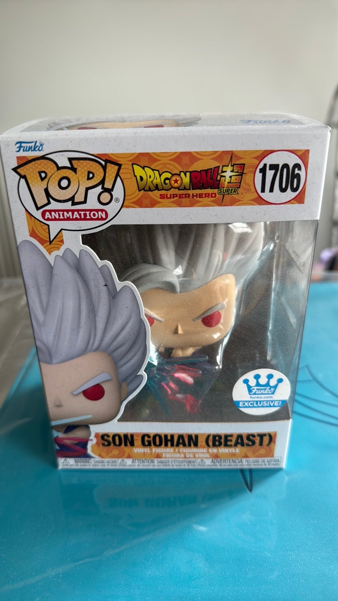 Funko Pop Son Gohan Beast 1706 Dragonball Z, Ophalen, Zo goed als nieuw