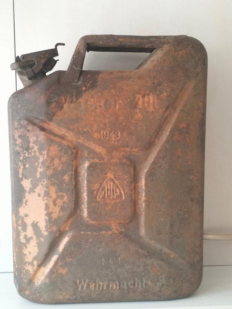 Waterkanister van de Wehrmacht van 20 liter., Ophalen of Verzenden, Landmacht, Overige gebieden, Hulzen of Bodemvondsten