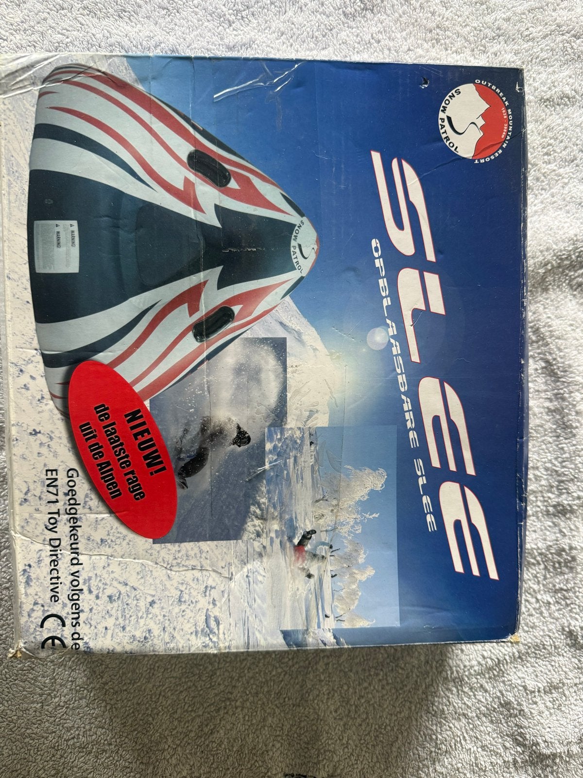 Nieuwe opblaasbare slee voor sneeuw en water, Ophalen, Nieuw, Kunststof