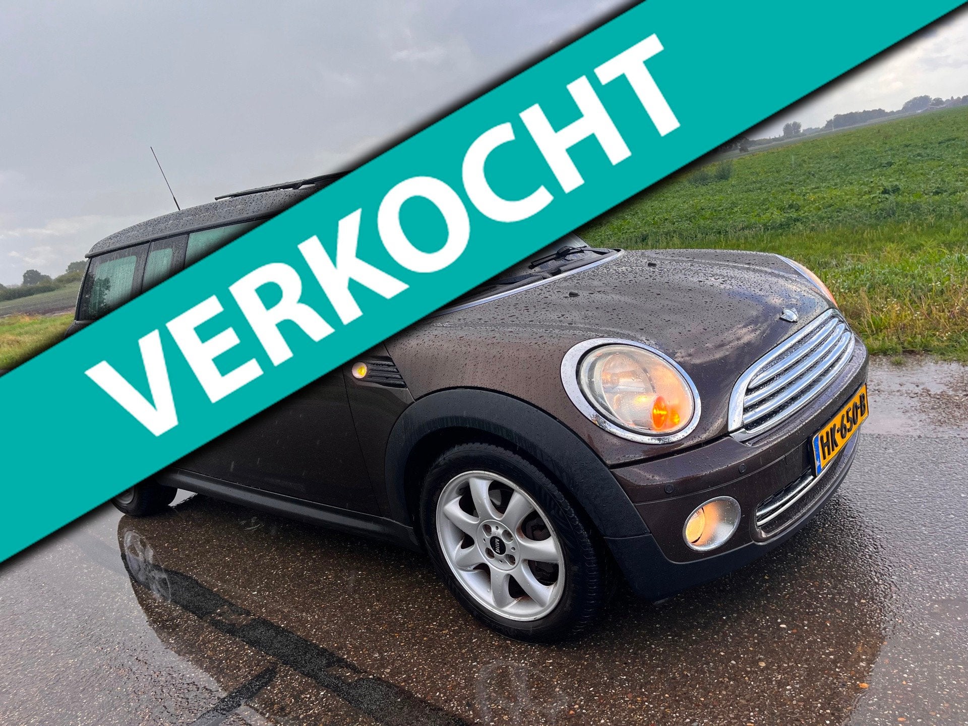 Mini Clubman 1.6 Cooper / pano / leder. Nwe apk !, Voorwielaandrijving, Gebruikt, 4 cilinders, Bruin