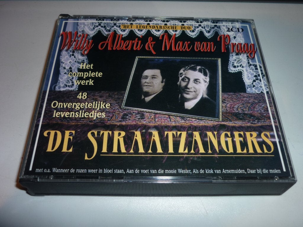 Willy Alberti & Max van Praag - De Straatzangers (2CD), Ophalen of Verzenden, Zo goed als nieuw, Levenslied of Smartlap, Inclusief doosje