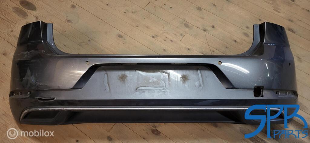 VW GOLF 7 7.5 VII FACELIFT LR7H ACHTERBUMPER 4x PDC SCHEUR!!, Gebruikt, Volkswagen, Ophalen of Verzenden, Volkswagen